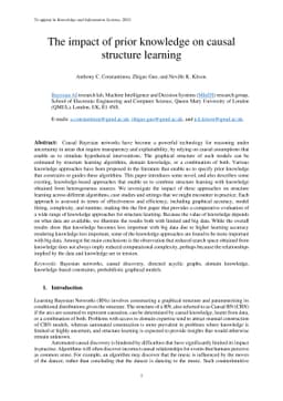 The impact of prior knowledge on causal structure learning
