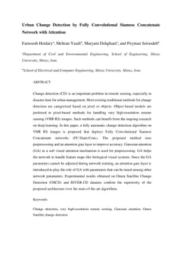 Urban Change Detection by Fully Convolutional Siamese Concatenate
  Network with Attention