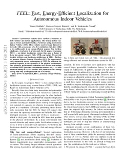 FEEL: Fast, Energy-Efficient Localization for Autonomous Indoor Vehicles