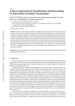 A Novel Approach for Classification and Forecasting of Time Series in
  Particle Accelerators
