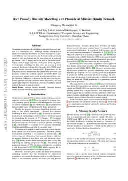 Rich Prosody Diversity Modelling with Phone-level Mixture Density
  Network
