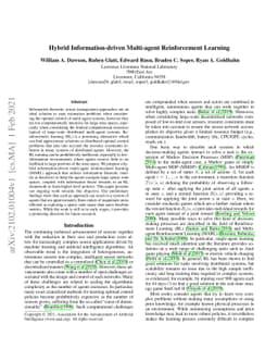 Hybrid Information-driven Multi-agent Reinforcement Learning