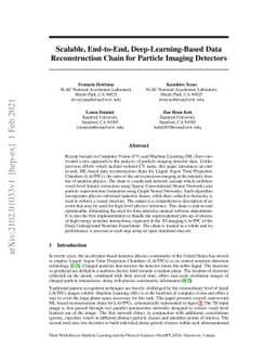 Scalable, End-to-End, Deep-Learning-Based Data Reconstruction Chain for
  Particle Imaging Detectors