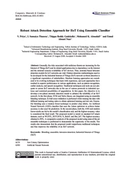 Robust Attack Detection Approach for IIoT Using Ensemble Classifier