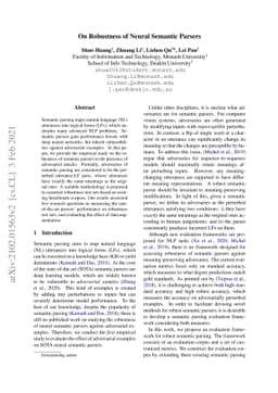 On Robustness of Neural Semantic Parsers