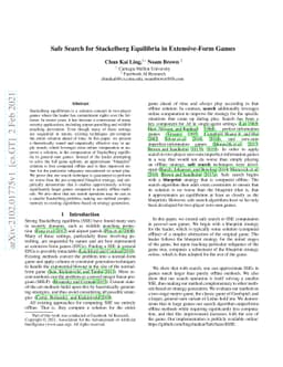 Safe Search for Stackelberg Equilibria in Extensive-Form Games
