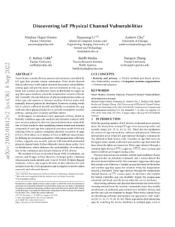 Discovering IoT Physical Channel Vulnerabilities