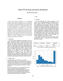 Deep CNNs for large scale species classification
