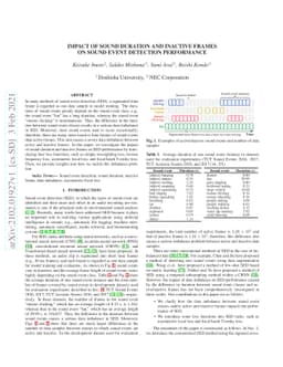Impact of Sound Duration and Inactive Frames on Sound Event Detection
  Performance