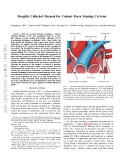 Roughly Collected Dataset for Contact Force Sensing Catheter
