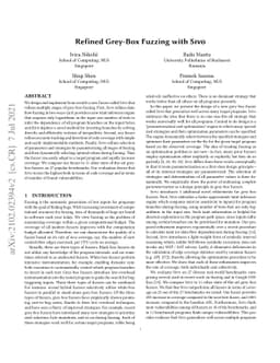 Refined Grey-Box Fuzzing with SIVO