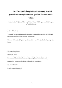 DIFFnet: Diffusion parameter mapping network generalized for input
  diffusion gradient schemes and bvalues