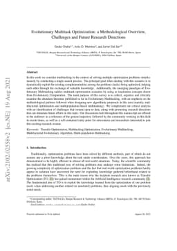 Evolutionary Multitask Optimization: a Methodological Overview,
  Challenges and Future Research Directions
