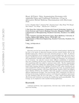 Boost AI Power: Data Augmentation Strategies with unlabelled Data and
  Conformal Prediction, a Case in Alternative Herbal Medicine Discrimination
  with Electronic Nose