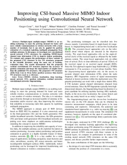 Improving CSI-based Massive MIMO Indoor Positioning using Convolutional
  Neural Network