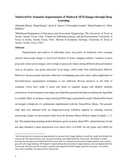 MudrockNet: Semantic Segmentation of Mudrock SEM Images through Deep
  Learning