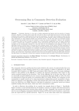 Overcoming Bias in Community Detection Evaluation