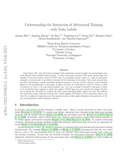 Understanding the Interaction of Adversarial Training with Noisy Labels