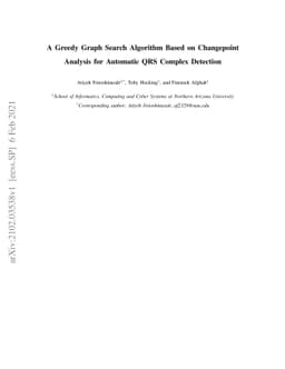 A Greedy Graph Search Algorithm Based on Changepoint Analysis for
  Automatic QRS Complex Detection