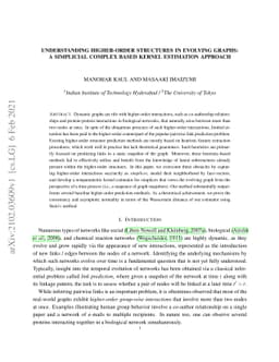 Understanding Higher-order Structures in Evolving Graphs: A Simplicial
  Complex based Kernel Estimation Approach