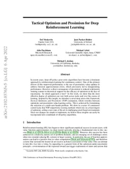Tactical Optimism and Pessimism for Deep Reinforcement Learning