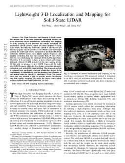 Lightweight 3-D Localization and Mapping for Solid-State LiDAR