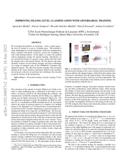Improving filling level classification with adversarial training