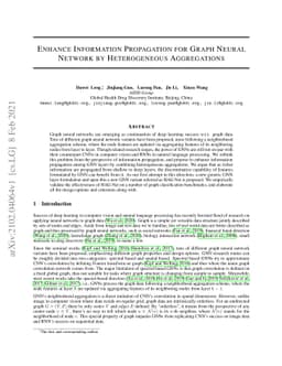 Enhance Information Propagation for Graph Neural Network by
  Heterogeneous Aggregations