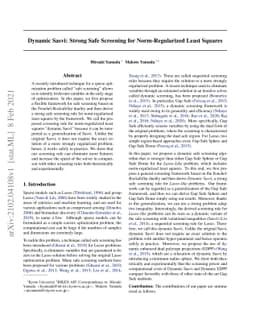 Dynamic Sasvi: Strong Safe Screening for Norm-Regularized Least Squares