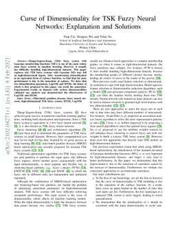 Curse of Dimensionality for TSK Fuzzy Neural Networks: Explanation and
  Solutions