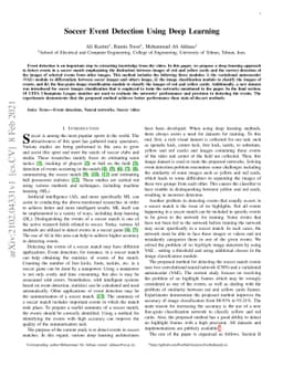 Soccer Event Detection Using Deep Learning