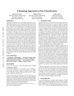 A Ranking Approach to Fair Classification