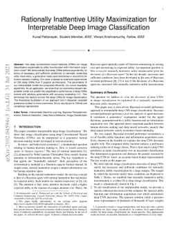 Rationally Inattentive Utility Maximization for Interpretable Deep Image
  Classification