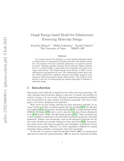 Graph Energy-based Model for Substructure Preserving Molecular Design