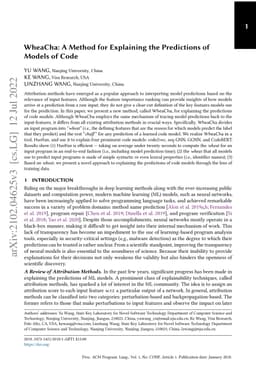 WheaCha: A Method for Explaining the Predictions of Models of Code