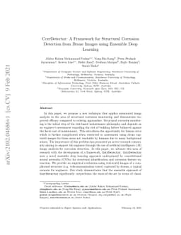 CorrDetector: A Framework for Structural Corrosion Detection from Drone
  Images using Ensemble Deep Learning