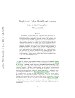 Graph-Aided Online Multi-Kernel Learning