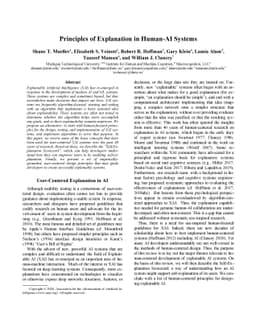 Principles of Explanation in Human-AI Systems