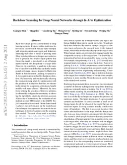 Backdoor Scanning for Deep Neural Networks through K-Arm Optimization
