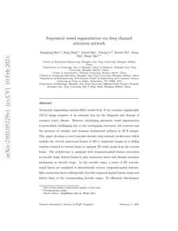 Sequential vessel segmentation via deep channel attention network