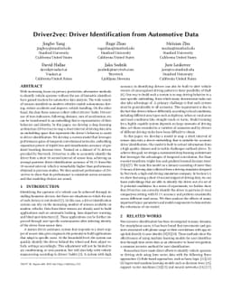 Driver2vec: Driver Identification from Automotive Data