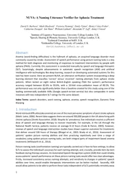 NUVA: A Naming Utterance Verifier for Aphasia Treatment