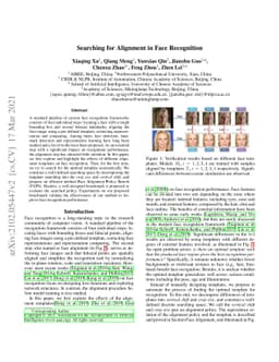 Searching for Alignment in Face Recognition