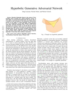 Hyperbolic Generative Adversarial Network