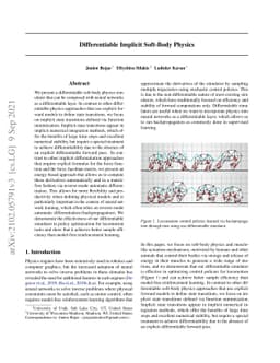 Differentiable Implicit Soft-Body Physics