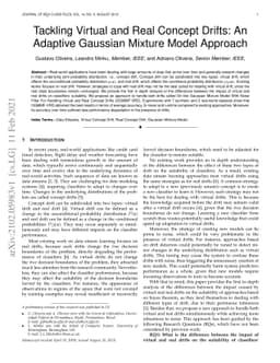 Tackling Virtual and Real Concept Drifts: An Adaptive Gaussian Mixture
  Model