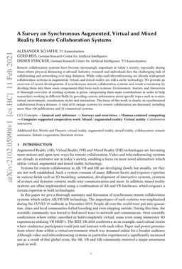A Survey on Synchronous Augmented, Virtual and Mixed Reality Remote
  Collaboration Systems