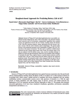 Roughsets-based Approach for Predicting Battery Life in IoT