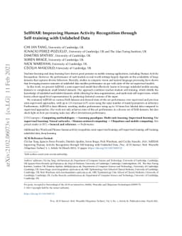 SelfHAR: Improving Human Activity Recognition through Self-training with
  Unlabeled Data