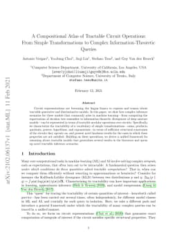 A Compositional Atlas of Tractable Circuit Operations: From Simple
  Transformations to Complex Information-Theoretic Queries